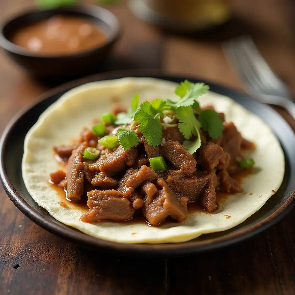 Simple Slow-Cooked Korean Beef Soft Tacos