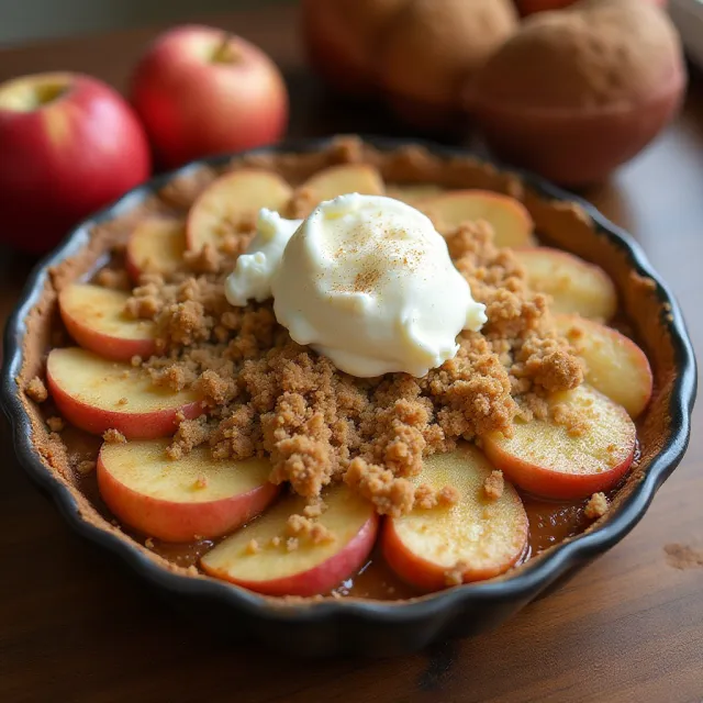 Simple Flourless Apple Crisp