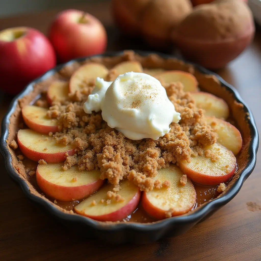 Simple Flourless Apple Crisp