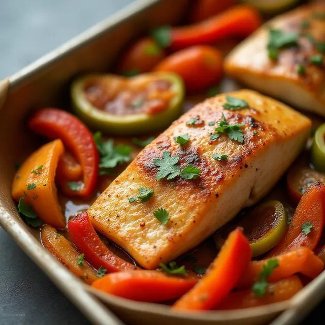 Sheet Pan Mahi Mahi Fajitas