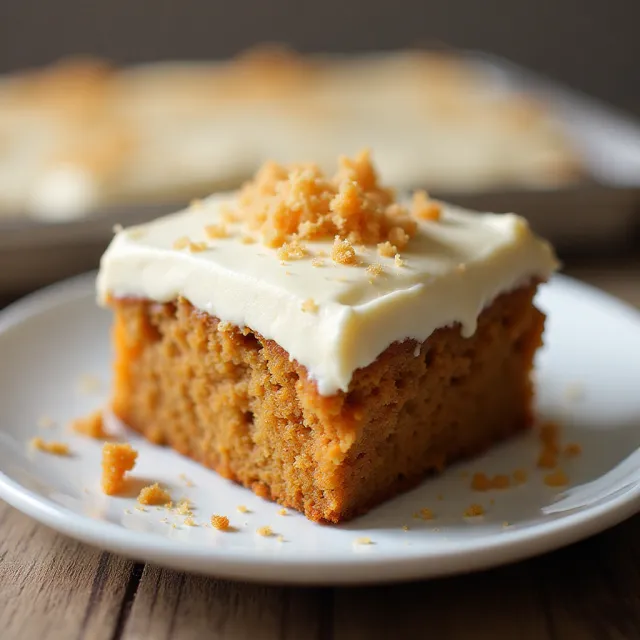 Brown Butter Carrot Sheet Cake with Brown Butter-Cream Cheese Frosting