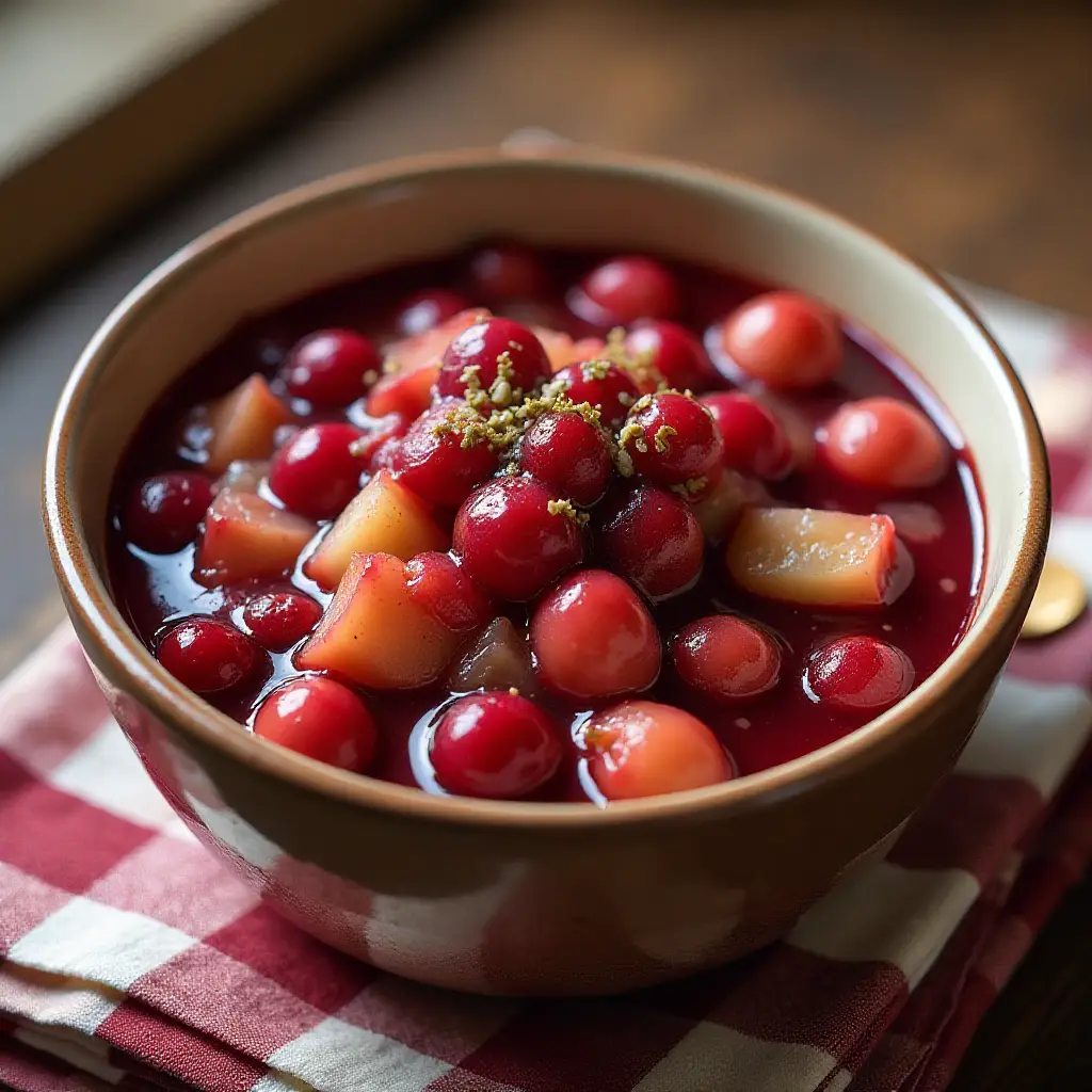 Holiday Cranberry and Apple Compote