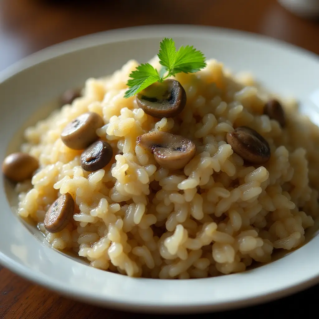 Mushroom and Rice Pilaf