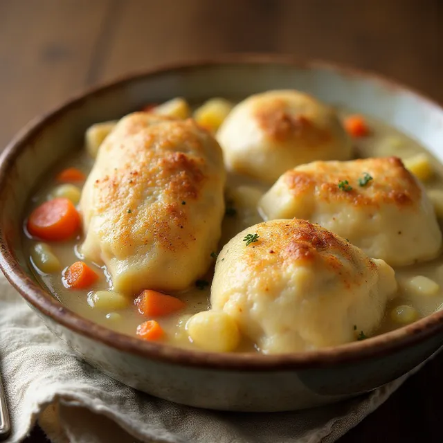 Chicken and Dumplings with Bisquick