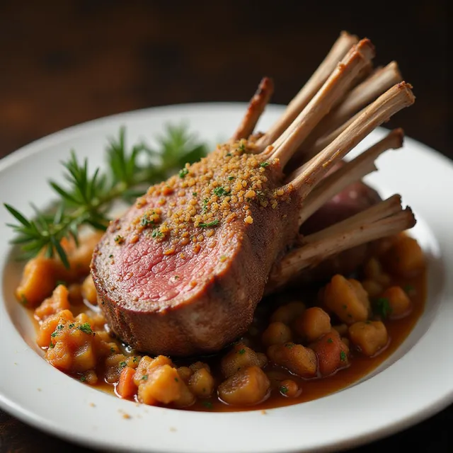 Roasted Rack of Lamb