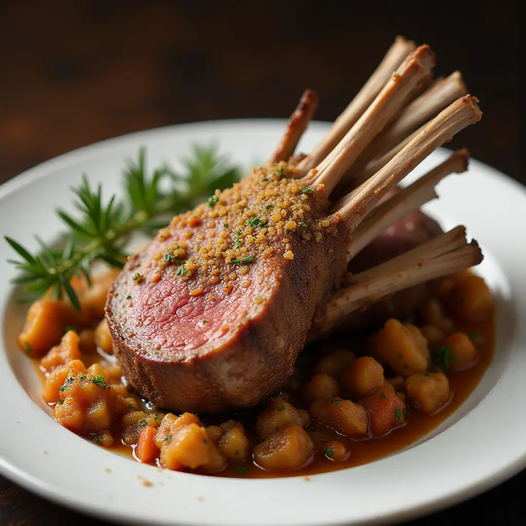 Roasted Rack of Lamb