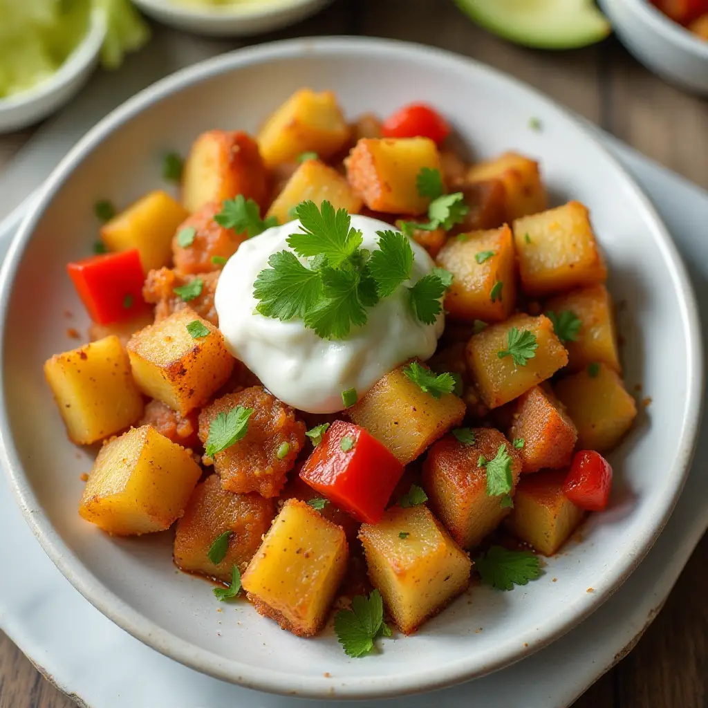 Tex-Mex Air Fryer Hash Browns