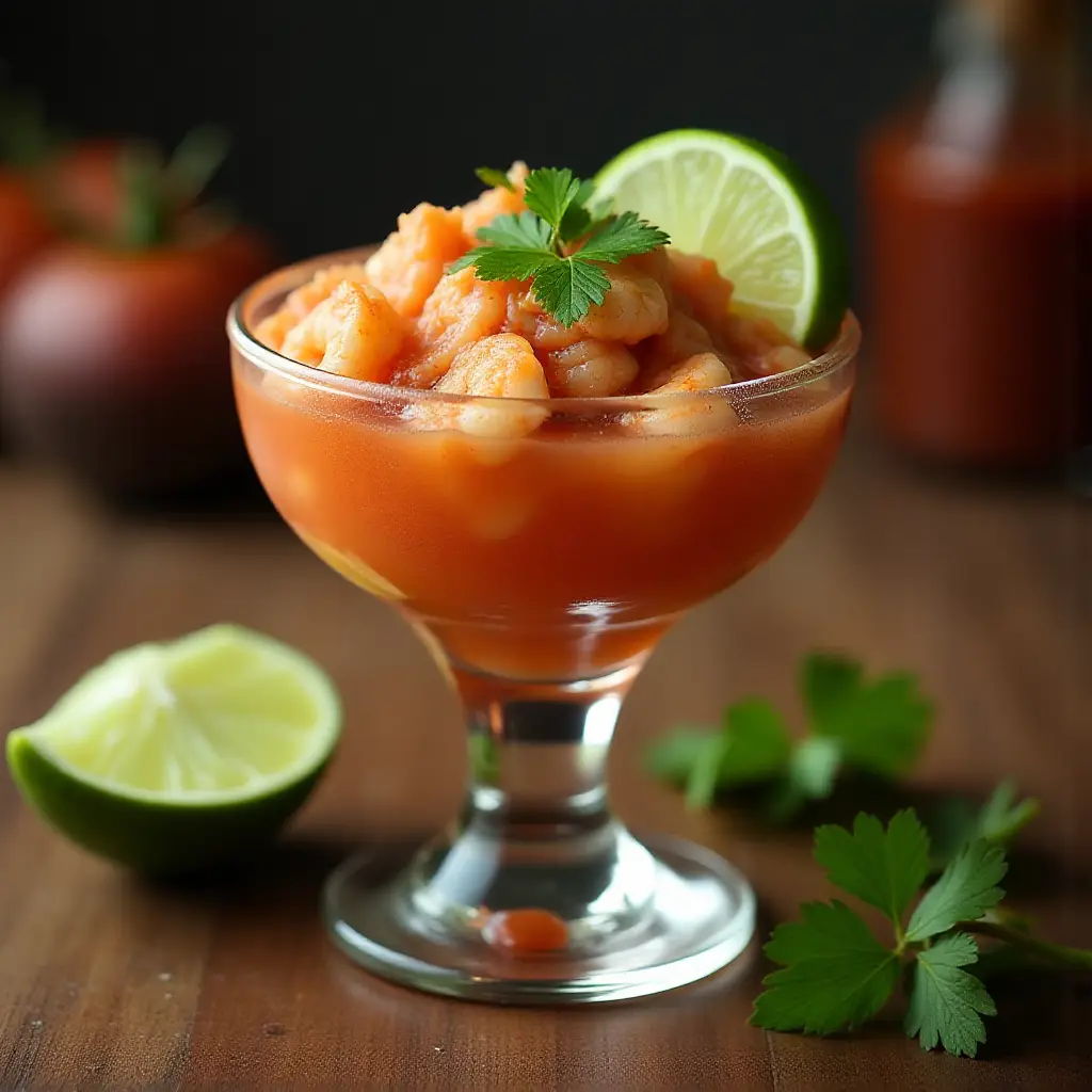 Authentic Mexican Shrimp Cocktail (Coctel de Camarones estilo Mexicano)