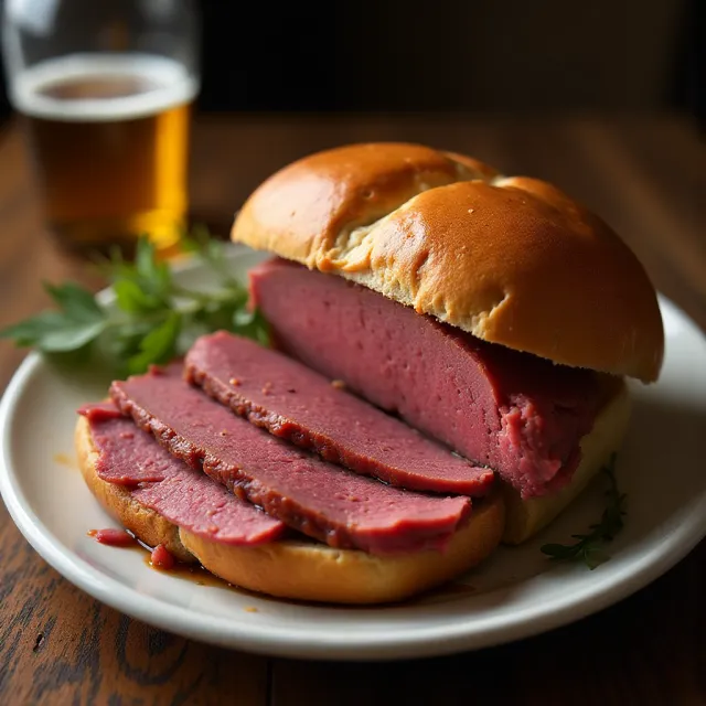 Slow Cooked Corned Beef for Sandwiches