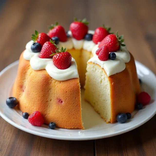 Toasted Angel Food Cake with Strawberries