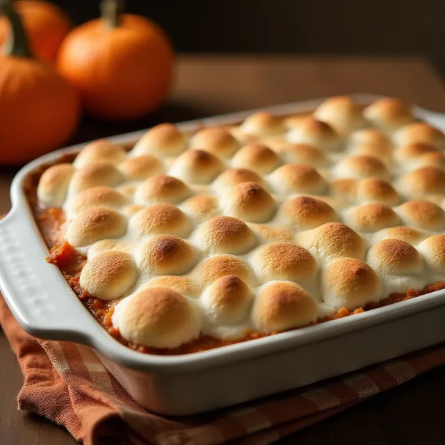 Sweet Potato Casserole with Marshmallows