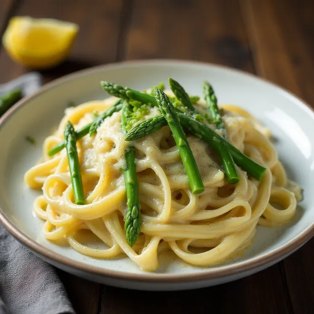 Creamy Asparagus Pasta