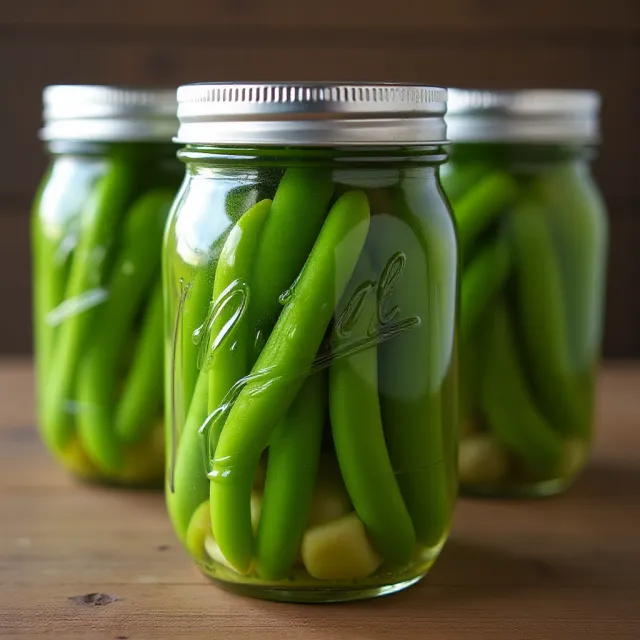 Crisp Pickled Green Beans