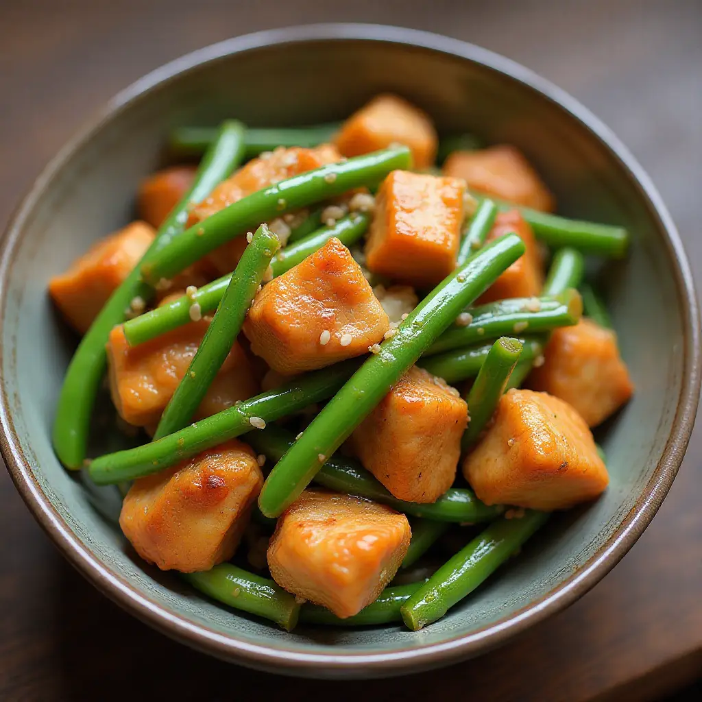 Spicy Chicken and Green Bean Stir Fry