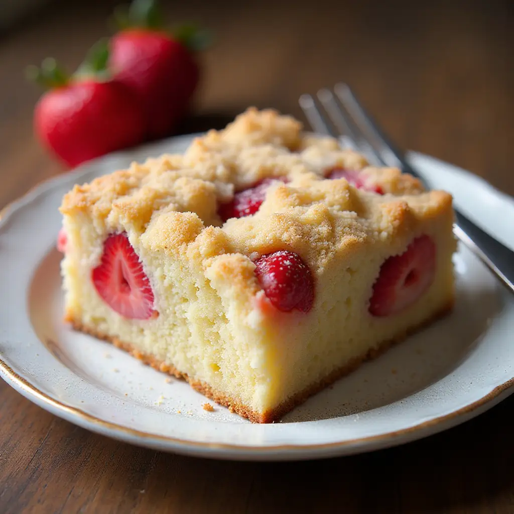 Strawberry Crumb Cake