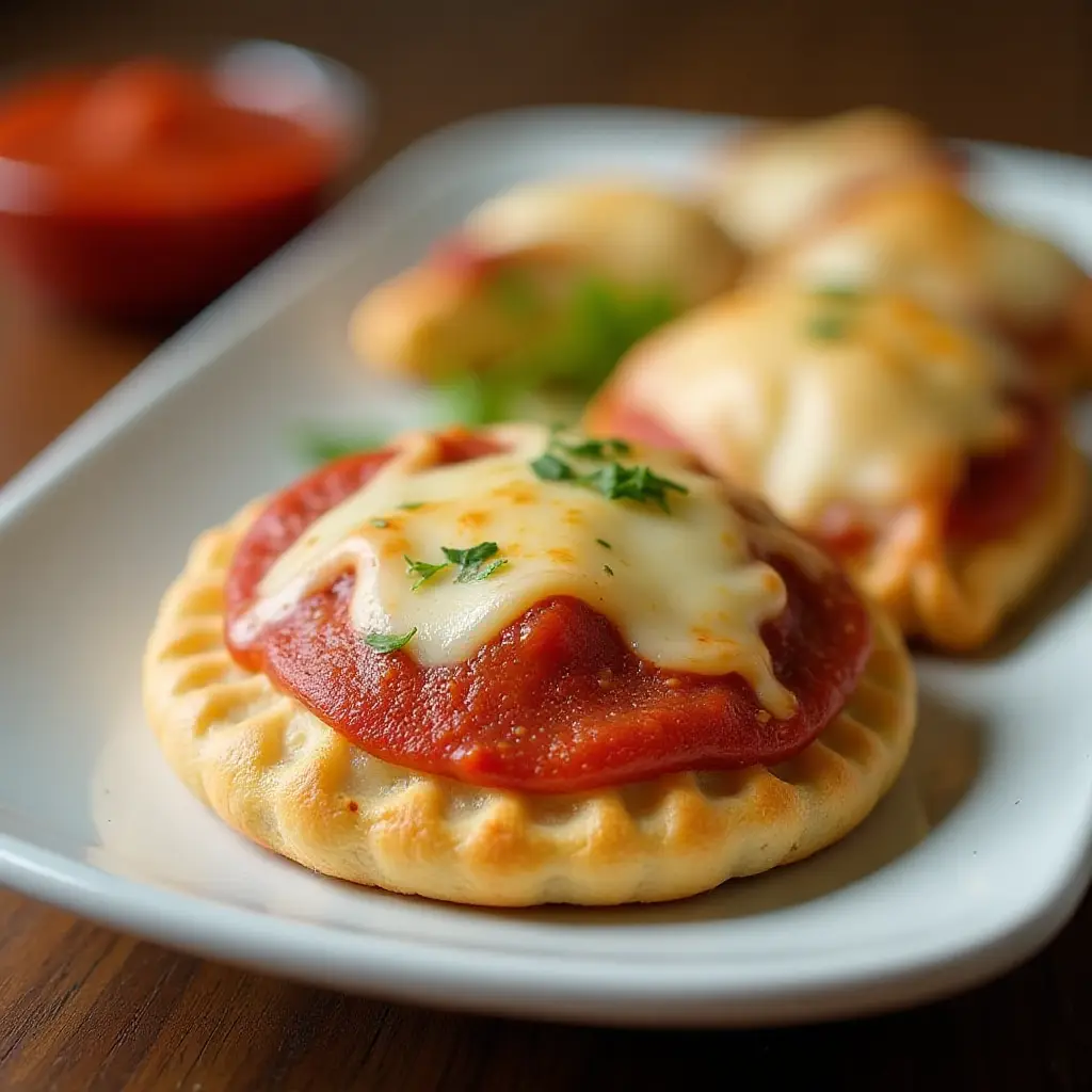 Air Fryer Mini Pizza Calzones