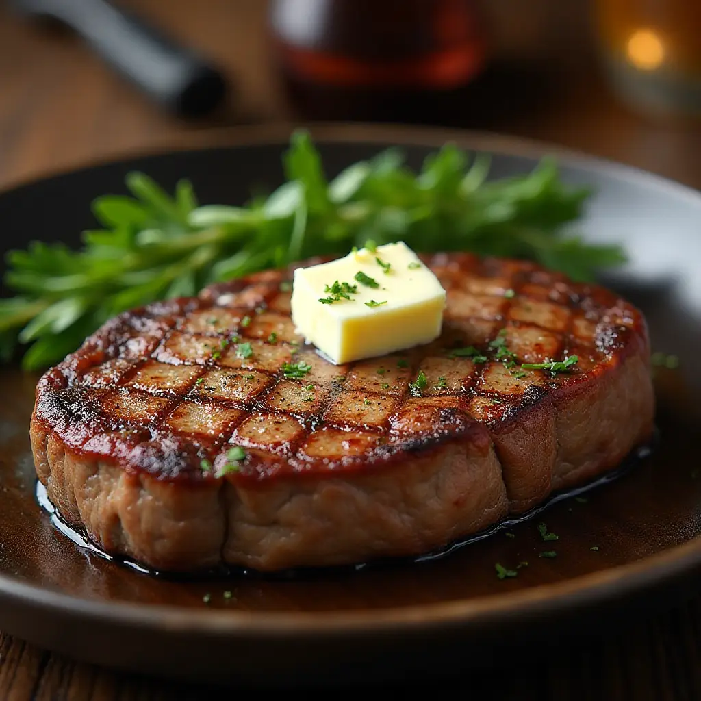 Butter Basted Rib Eye Steak