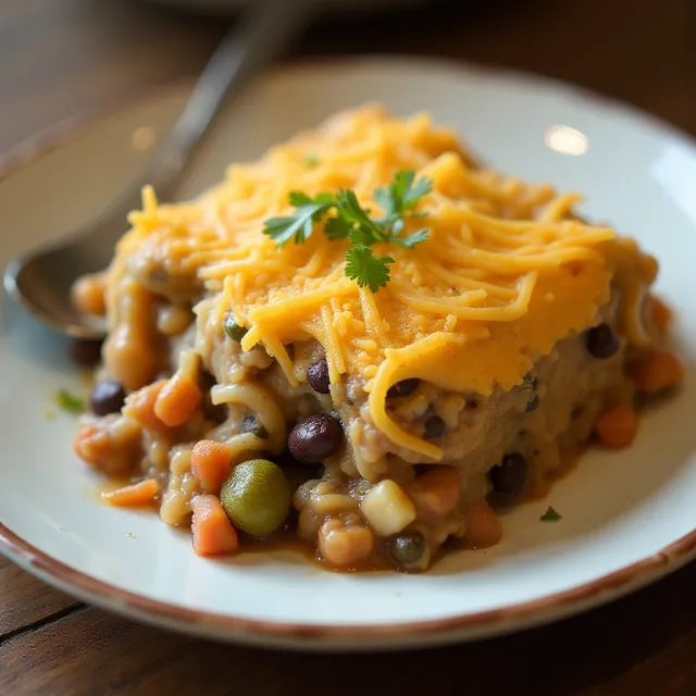 Brown Rice and Black Bean Casserole