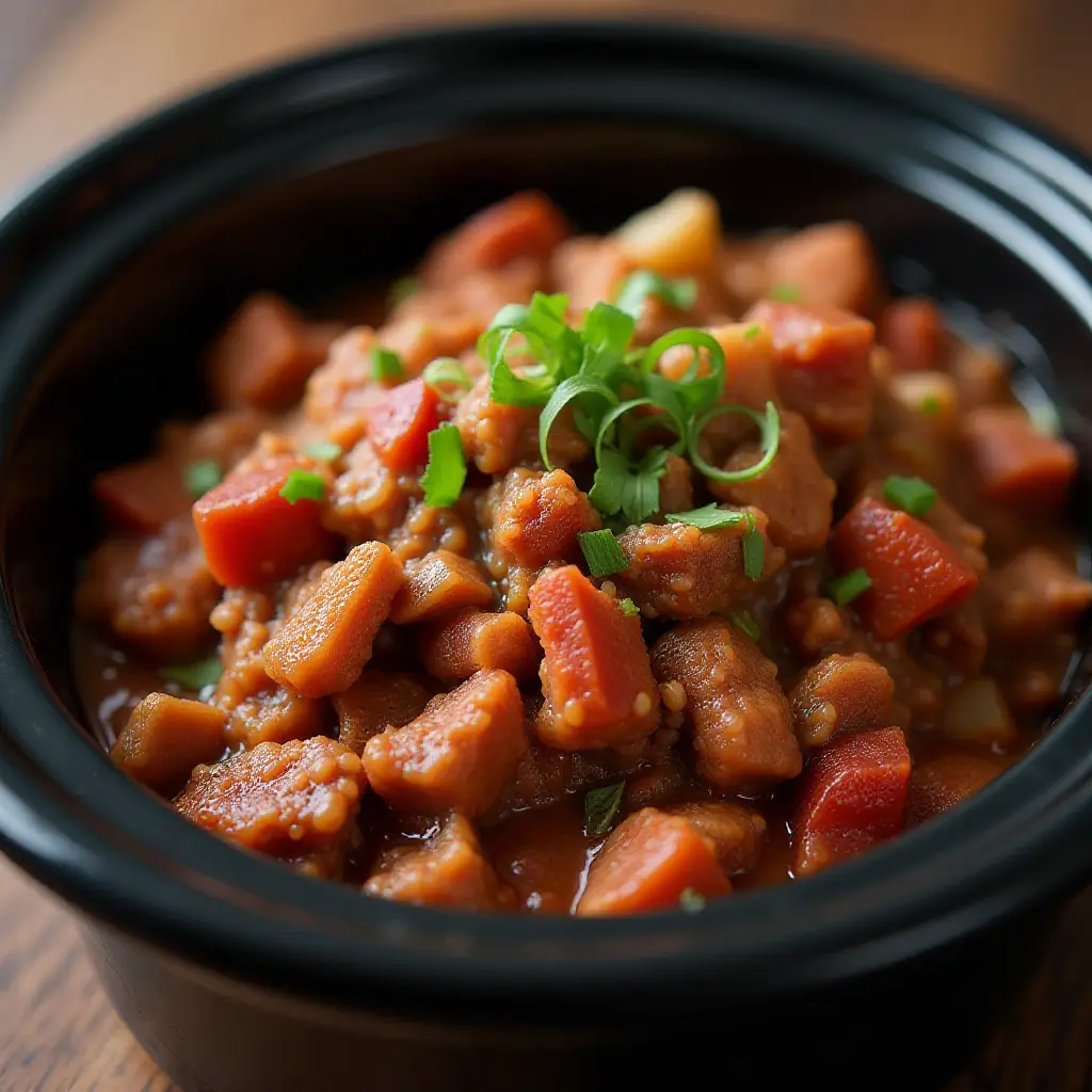 Slow Cooker Ground Beef Barbecue