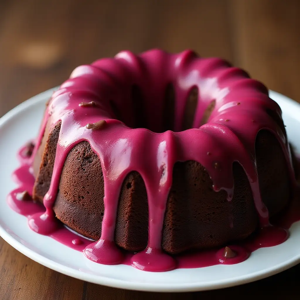 Chocolate Beet Cake with Beet-Vanilla Glaze