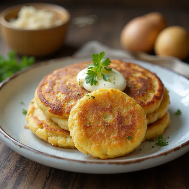 Reibekuchen (German Potato Pancakes)