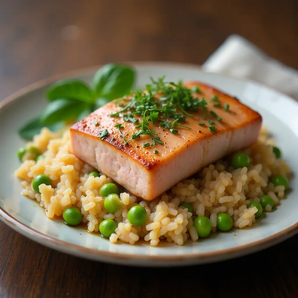 Tuna with Rice Pilaf