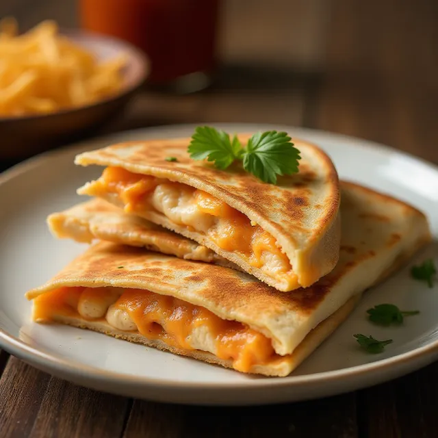 Buffalo Chicken Quesadillas