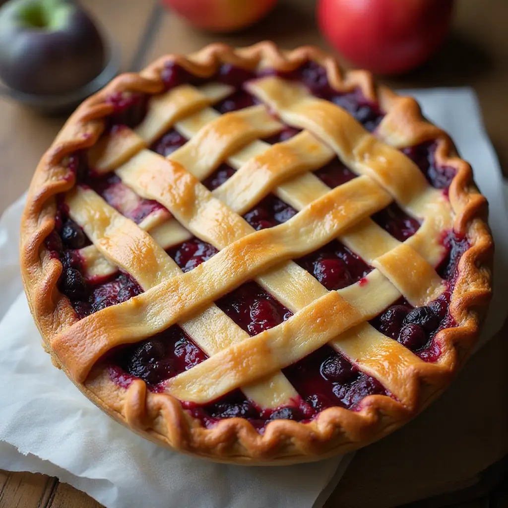 Apple Blackberry Pie