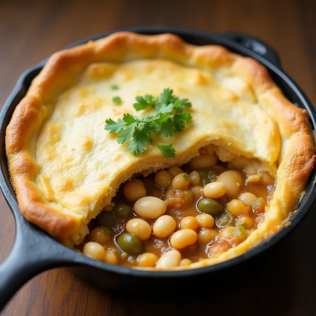 White Chicken Chili Pot Pie