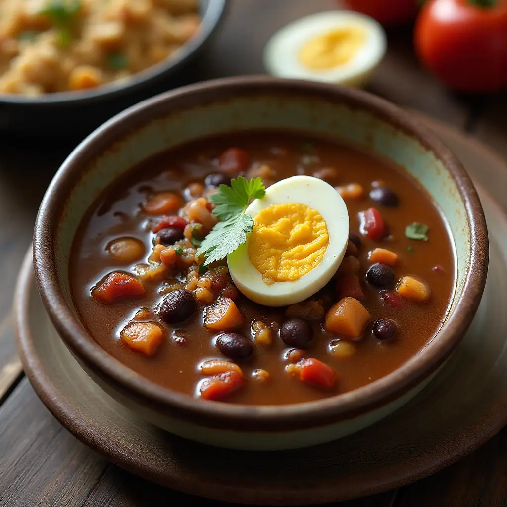 Smokey Vegetarian Cuban Black Bean Soup