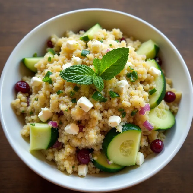 Cucumber Feta Couscous Salad