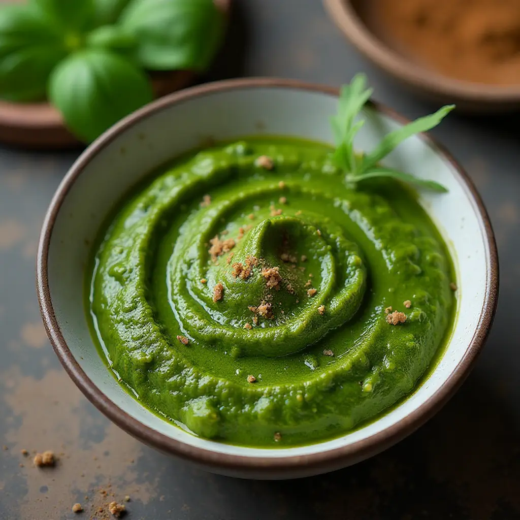 Simple Garlic and Basil Pesto