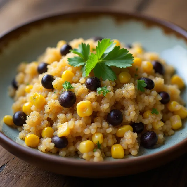 Quinoa and Black Beans