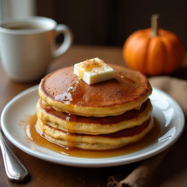 Pumpkin Spice Latte Pancakes