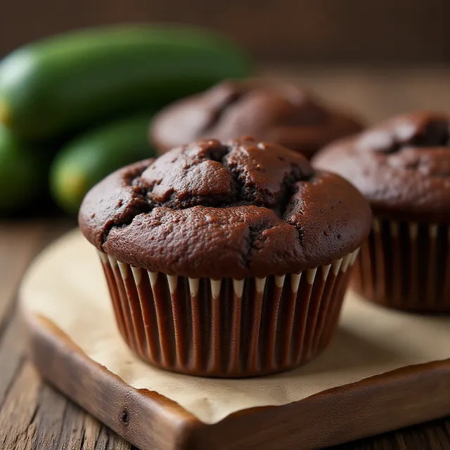 Chocolate Zucchini Muffins