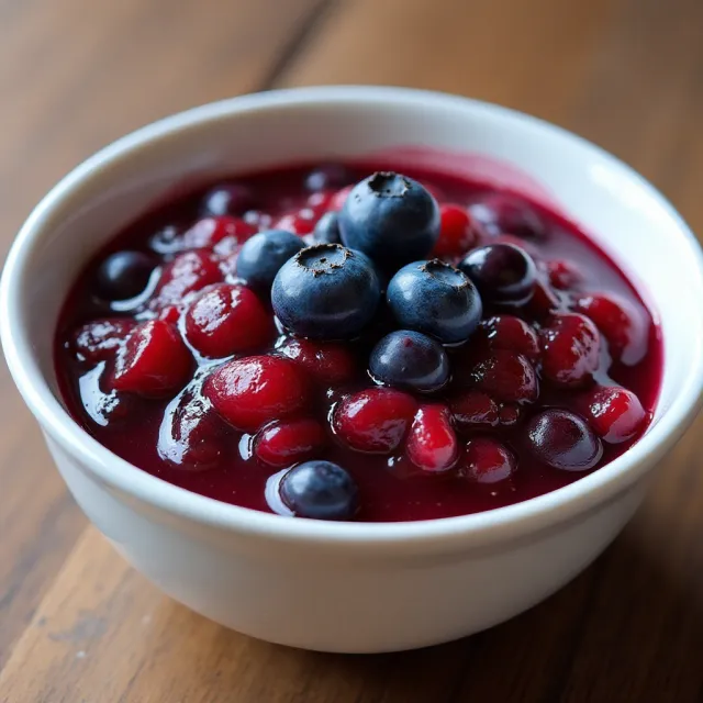 Blue Cranberry Sauce