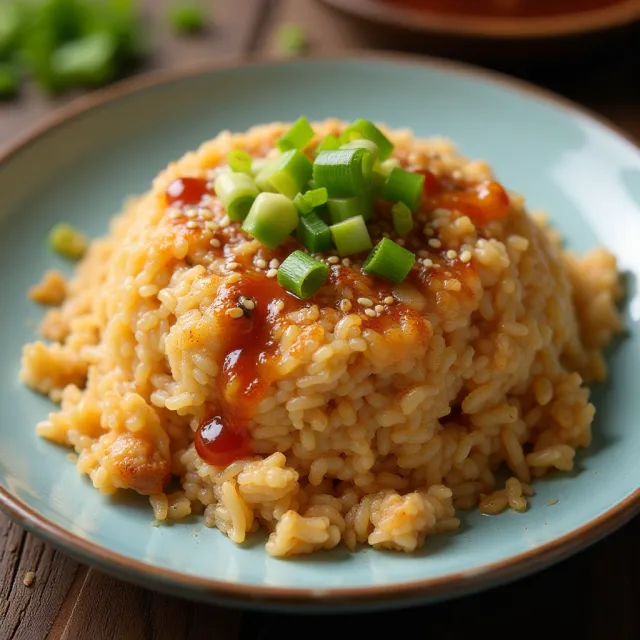 Chicken Teriyaki Crispy Rice