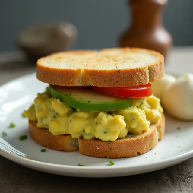 Egg-Style Avocado Salad Sandwiches