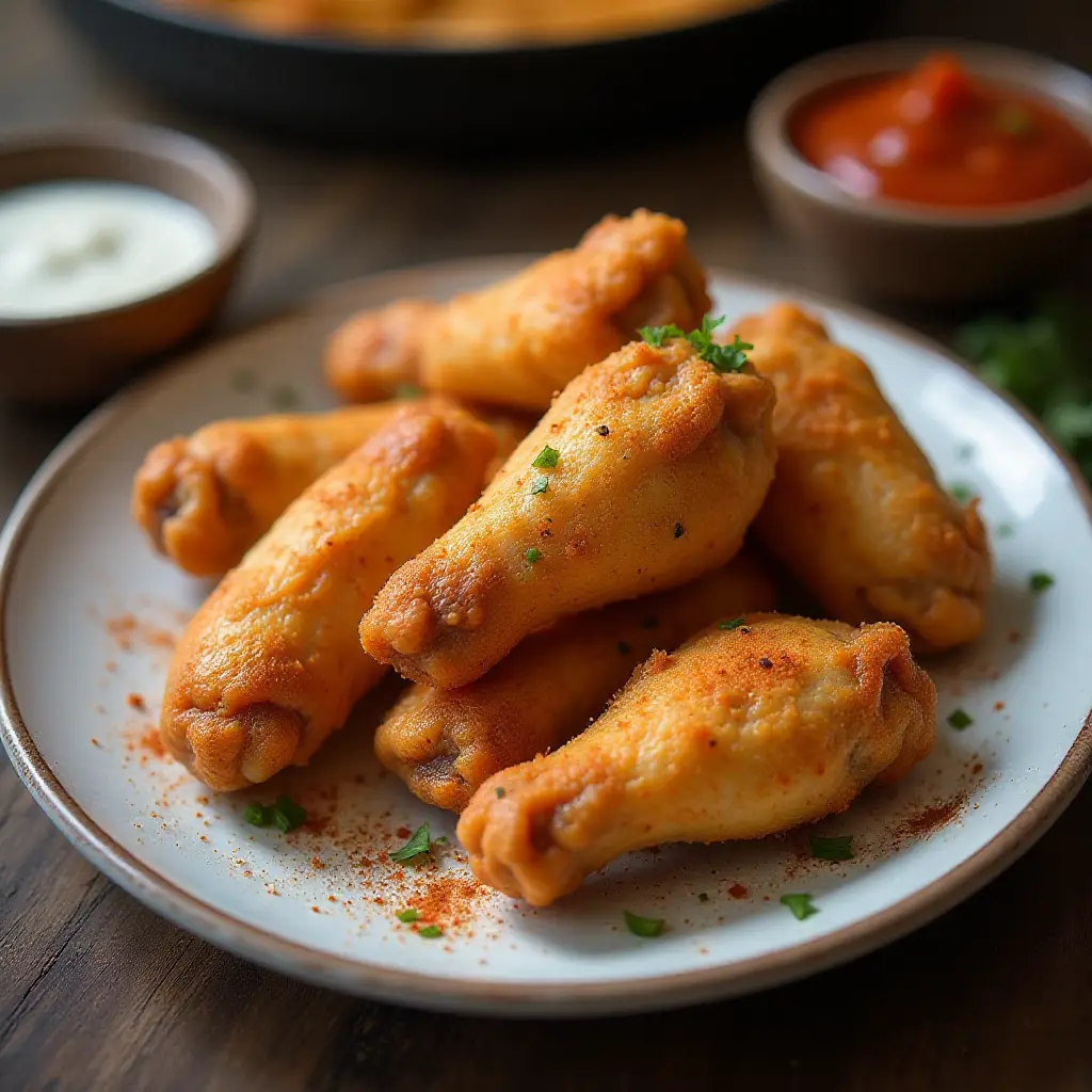 Crisp Fried Chicken Wings