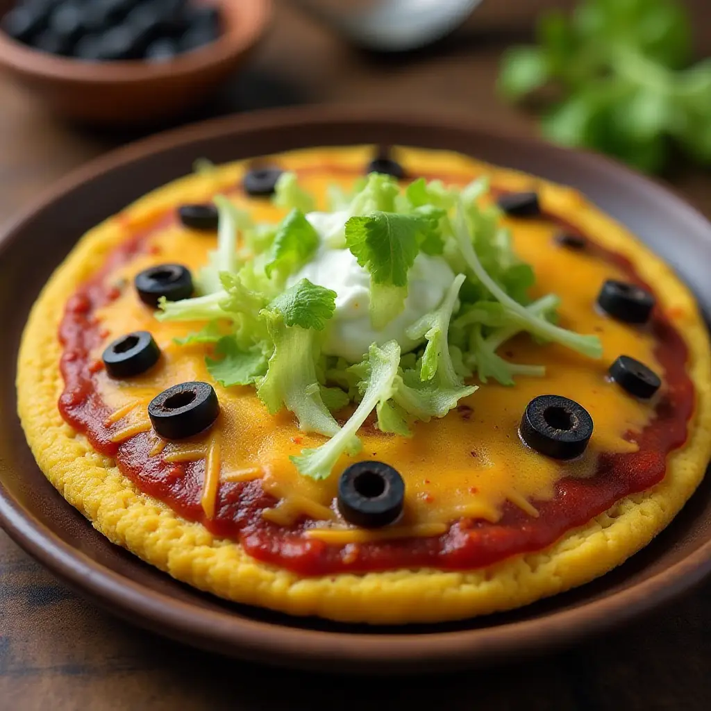 Mexican Polenta Pizza