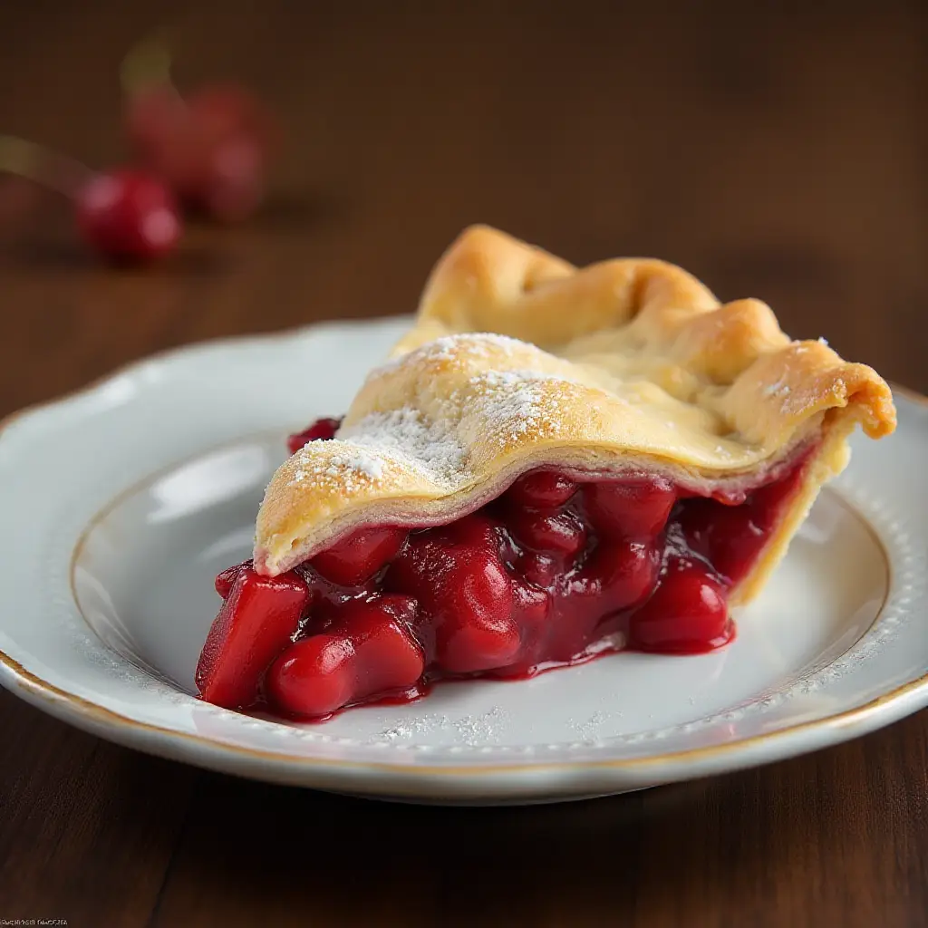 Cherry Rhubarb Pie