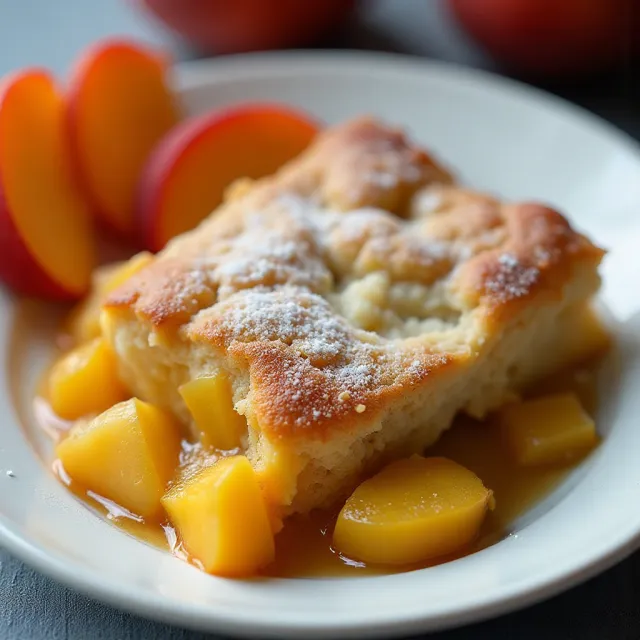 Crisp Peach Cobbler