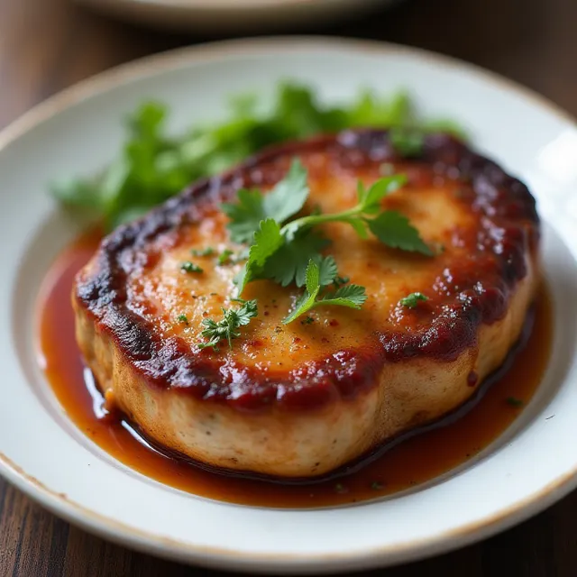 Sous Vide Maple Chipotle BBQ Pork Chops