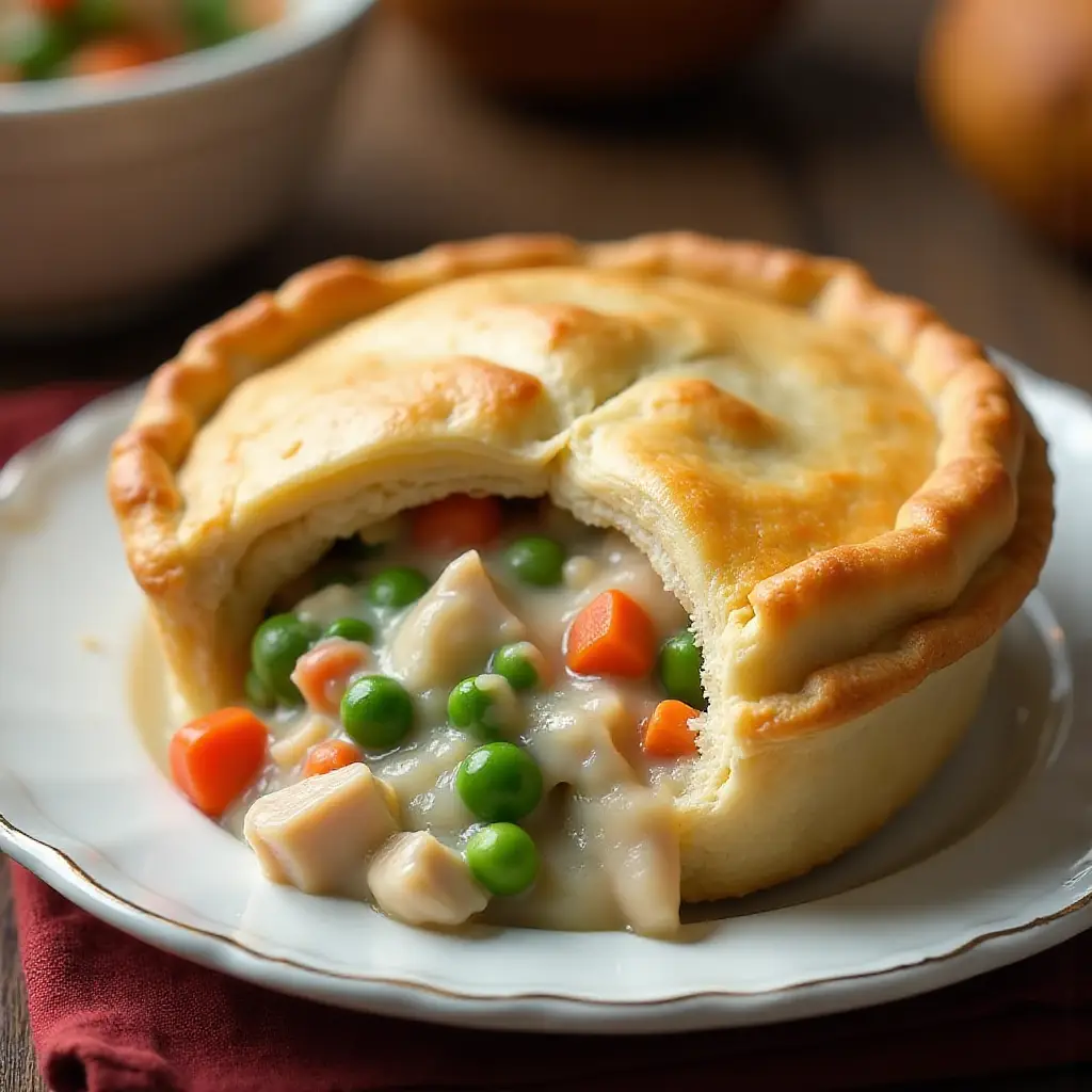 Dad's Leftover Turkey Pot Pie