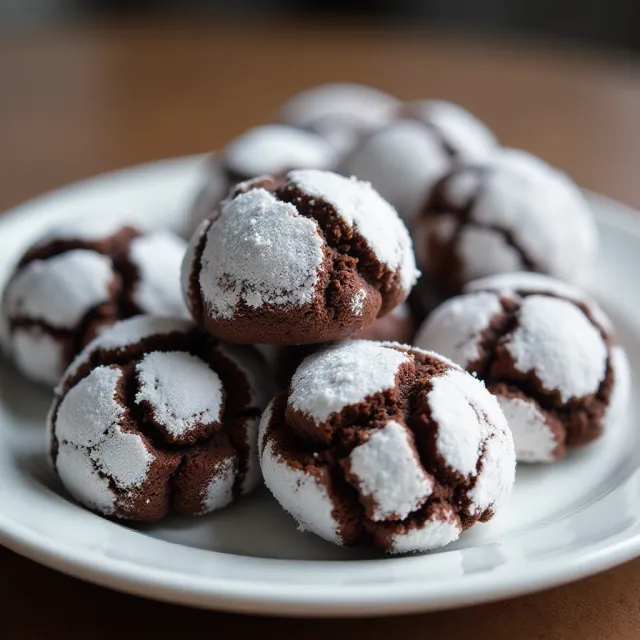 Chocolate Crinkle Cookies