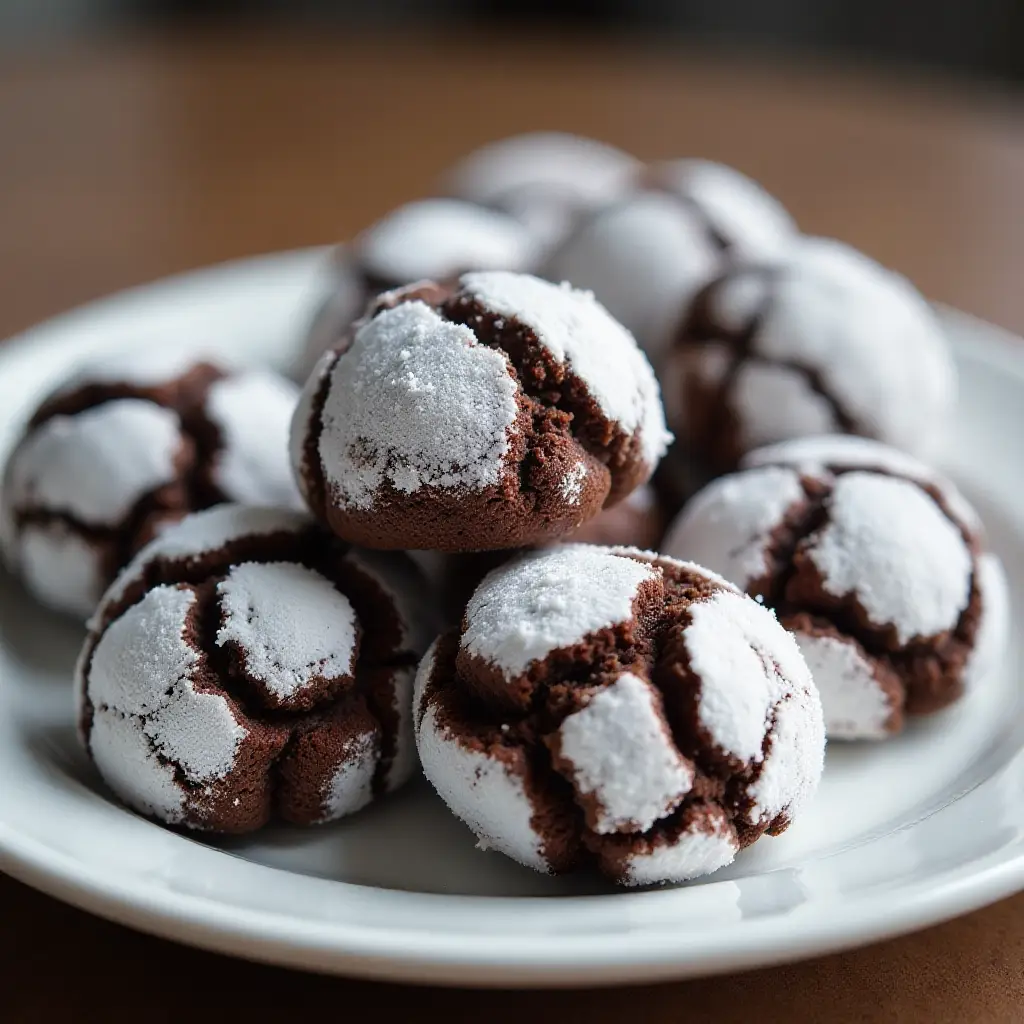 Chocolate Crinkle Cookies