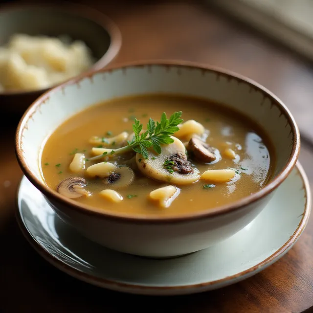 Mushroom and Leek Soup