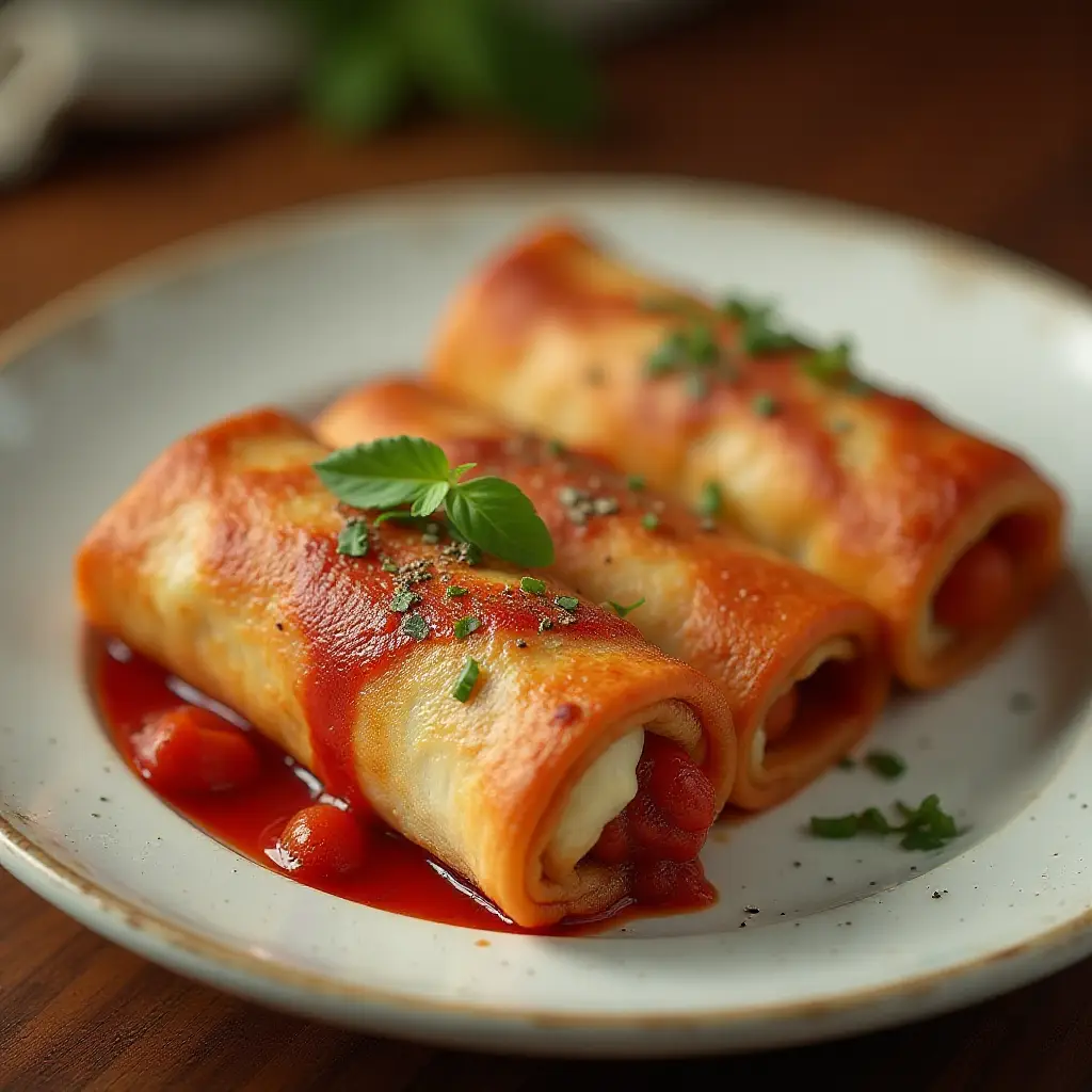 Air-Fried Pizza Egg Rolls