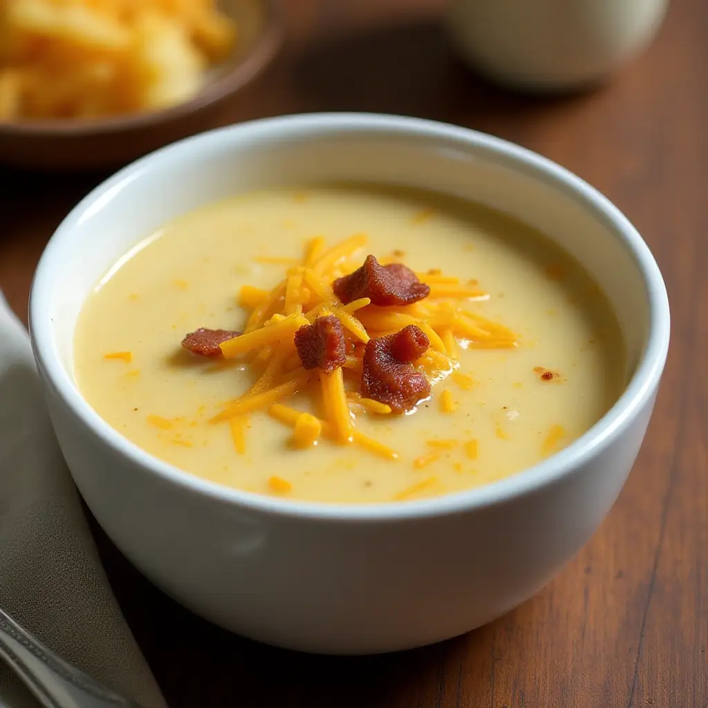 Creamy Slow Cooker Potato Cheese Soup