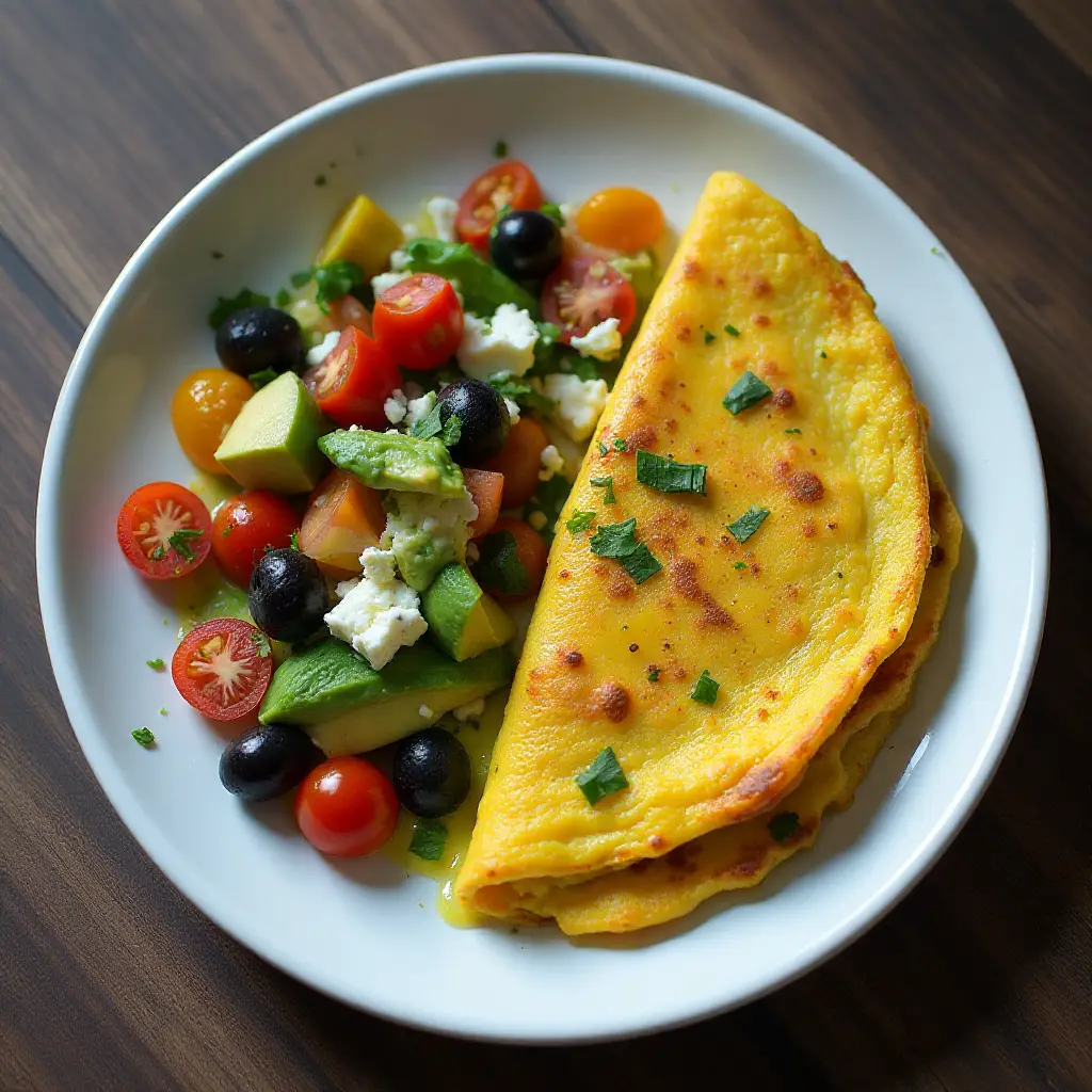 Avocado Greek Omelet